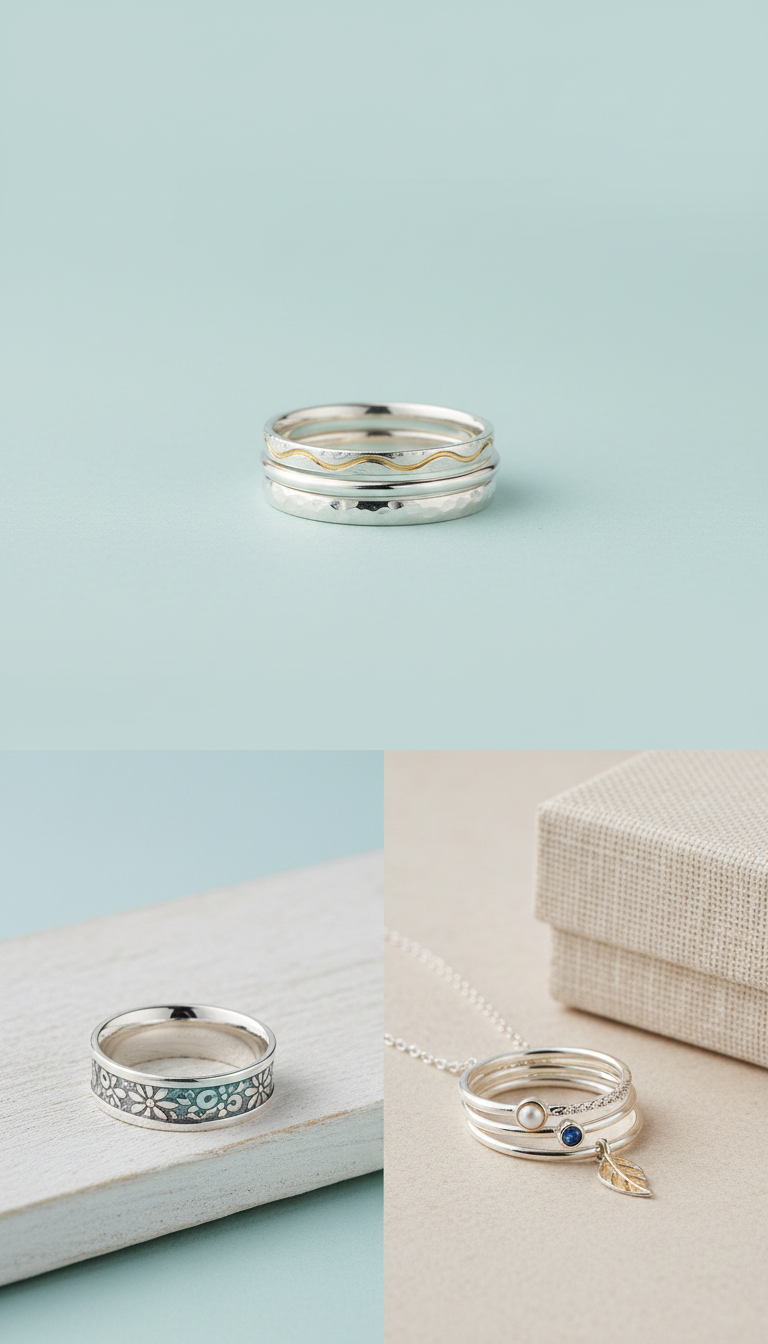 Stackable Sterling Silver Rings